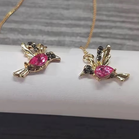 Gold Filled Hummingbird Threader Earrings - Picture 1 of 1